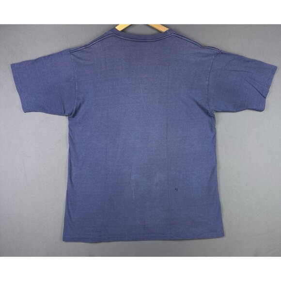 Vintage 90's UCLA University Of California Pocket Shirt Single Stitch Faded Navy - Picture 2 of 13